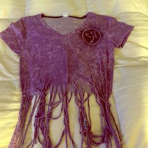 Zumba fringed shirt